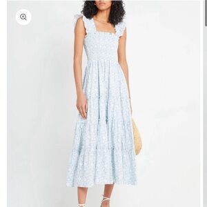 Kourt smocked midi dress